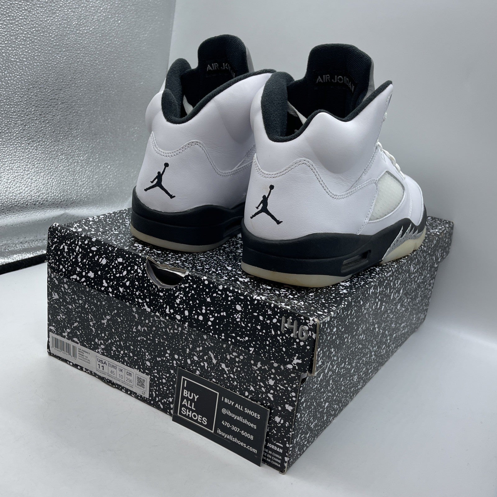 Size 11 - Air Jordan 5 Retro White Black (DD0587-110)