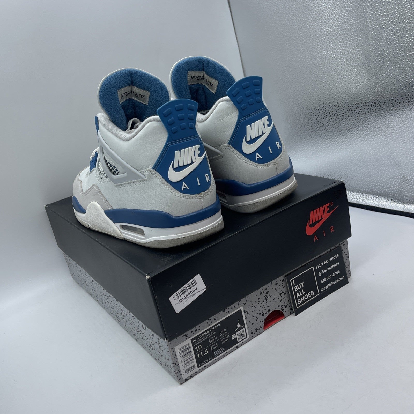 Size 10 - Air Jordan 4 Retro 2024 Military Blue (FV5029-141)