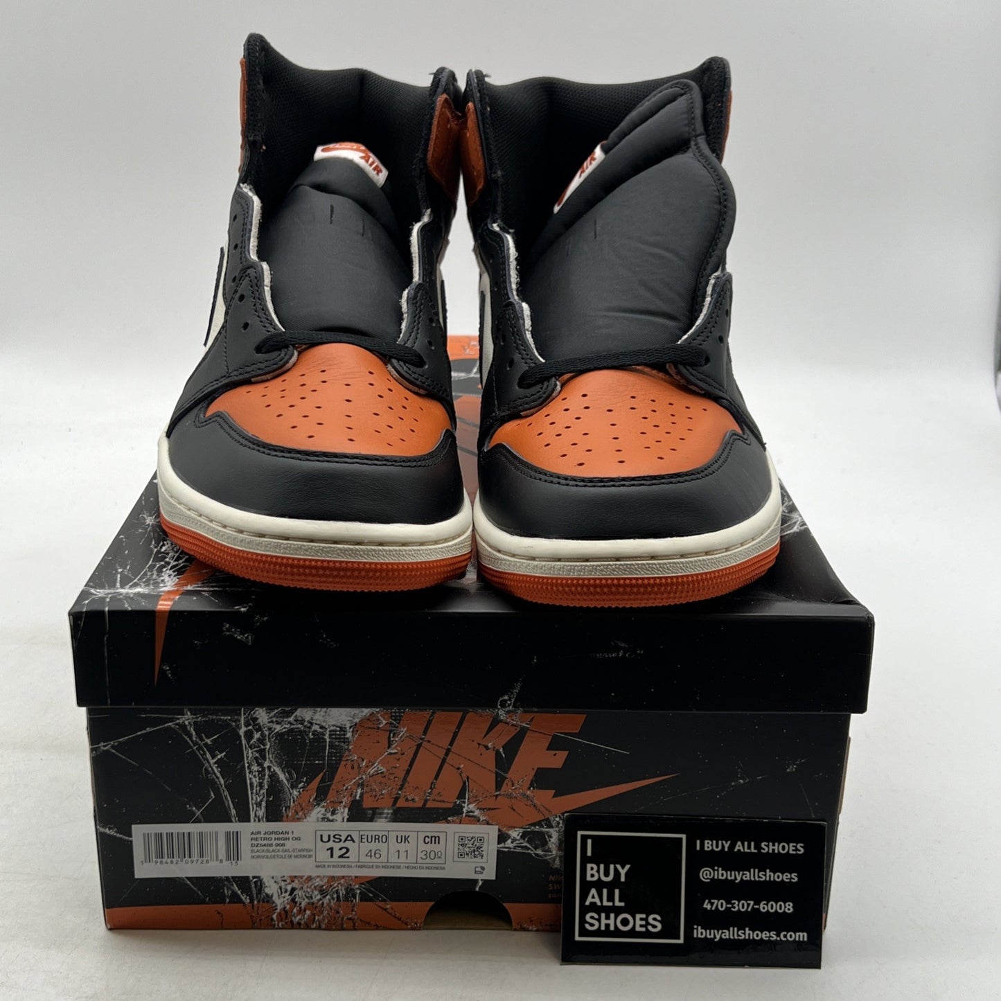 Size 12 - Air Jordan 1 Retro OG 2025 High Shattered Backboard (DZ5485-008)