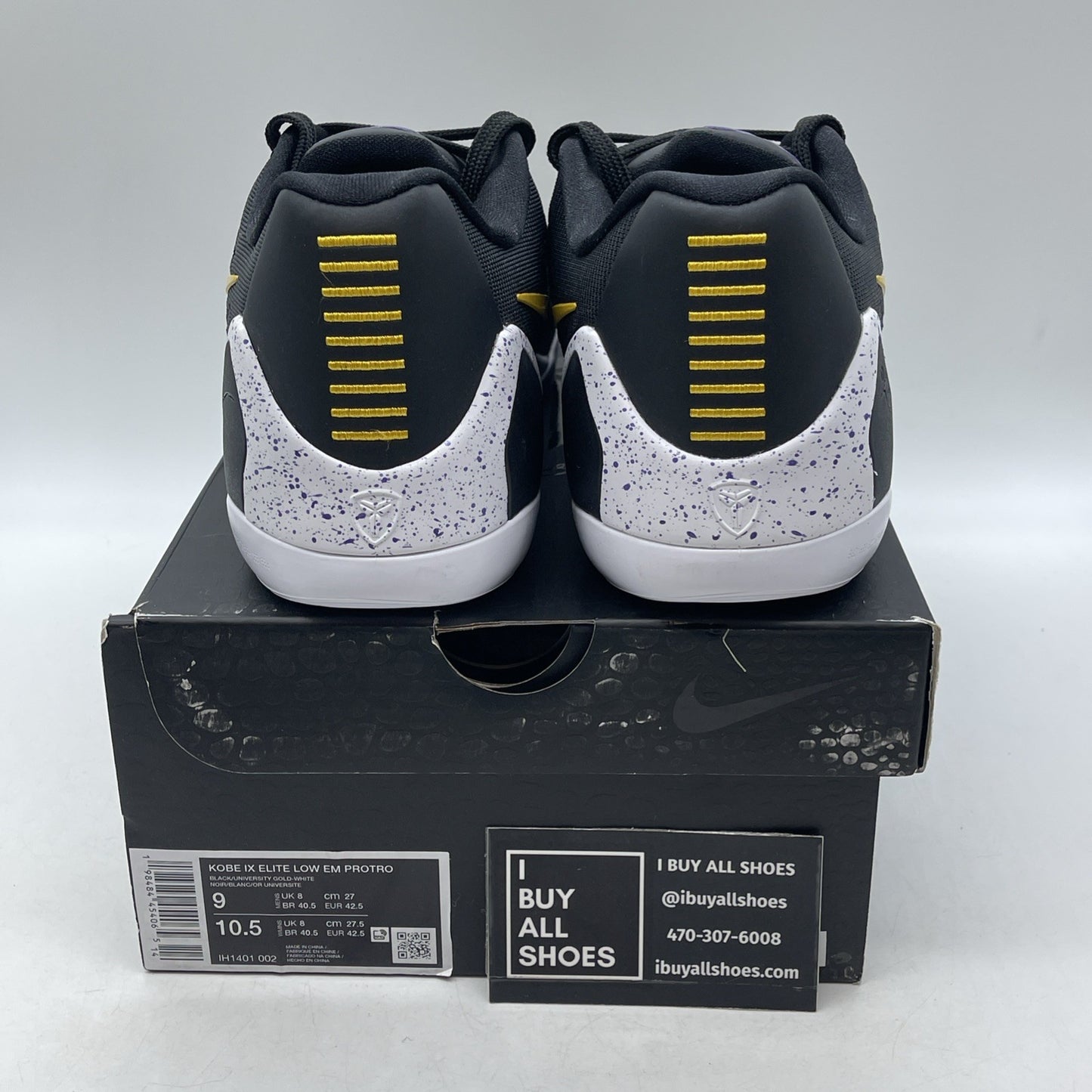 Size 9 - Nike Kobe 9 EM Protro TB Lakers Away (IH1401-002)