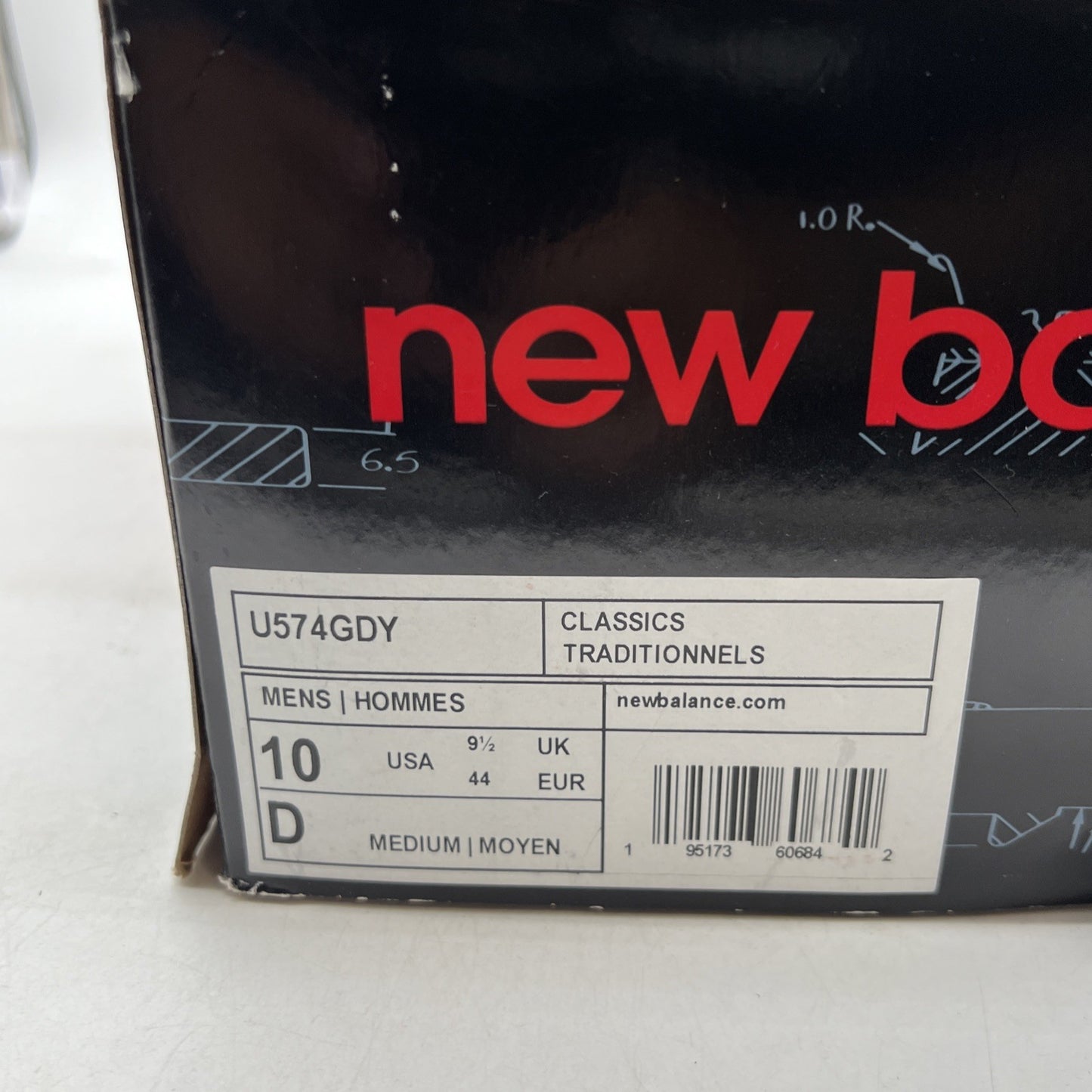 Size 10 - New Balance 574 Un-N-Ding (U574GDY)
