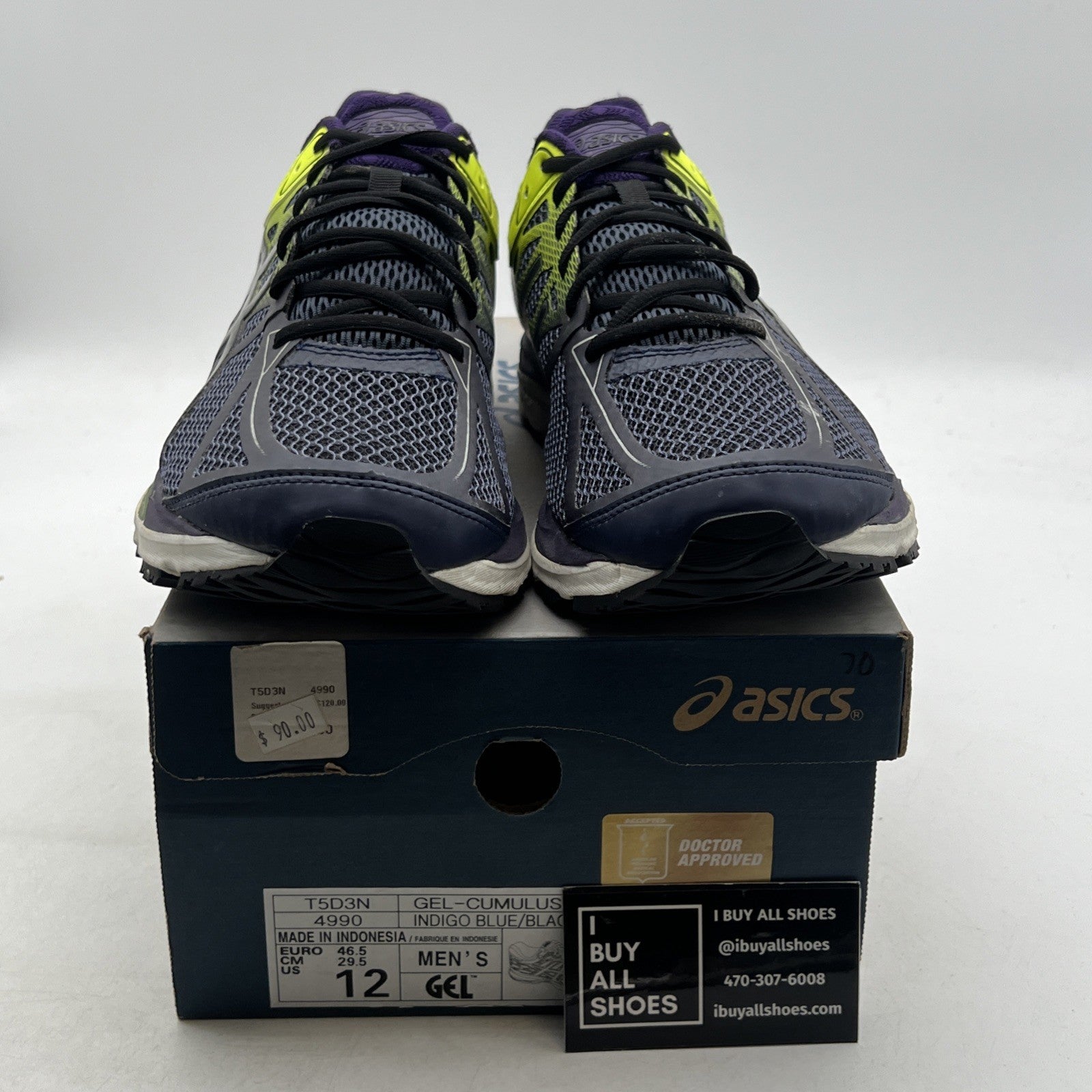 Size 12 - Asics Gel-Cumulus 17 Running Purple Athletic (T5D3N-4990)