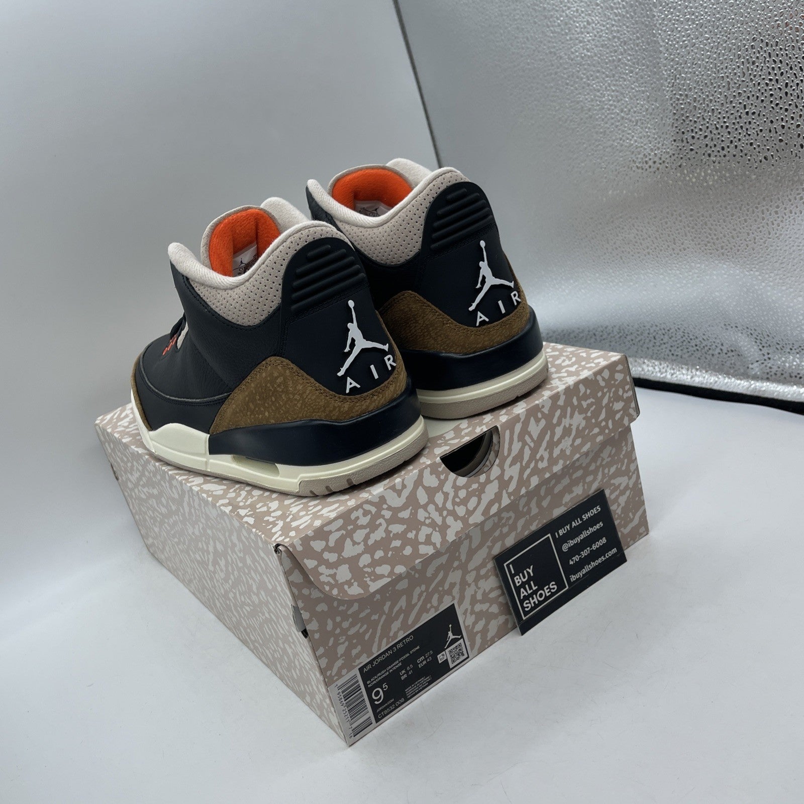 Size 9.5 - Air Jordan 3 Retro Mid Desert Elephant Suede Leather (CT8532-008)
