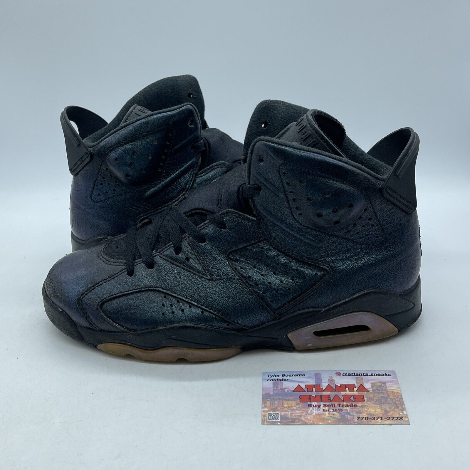 Size 8.5 - Air Jordan 6 Retro All Star - Chameleon Black Leather (907961-015)