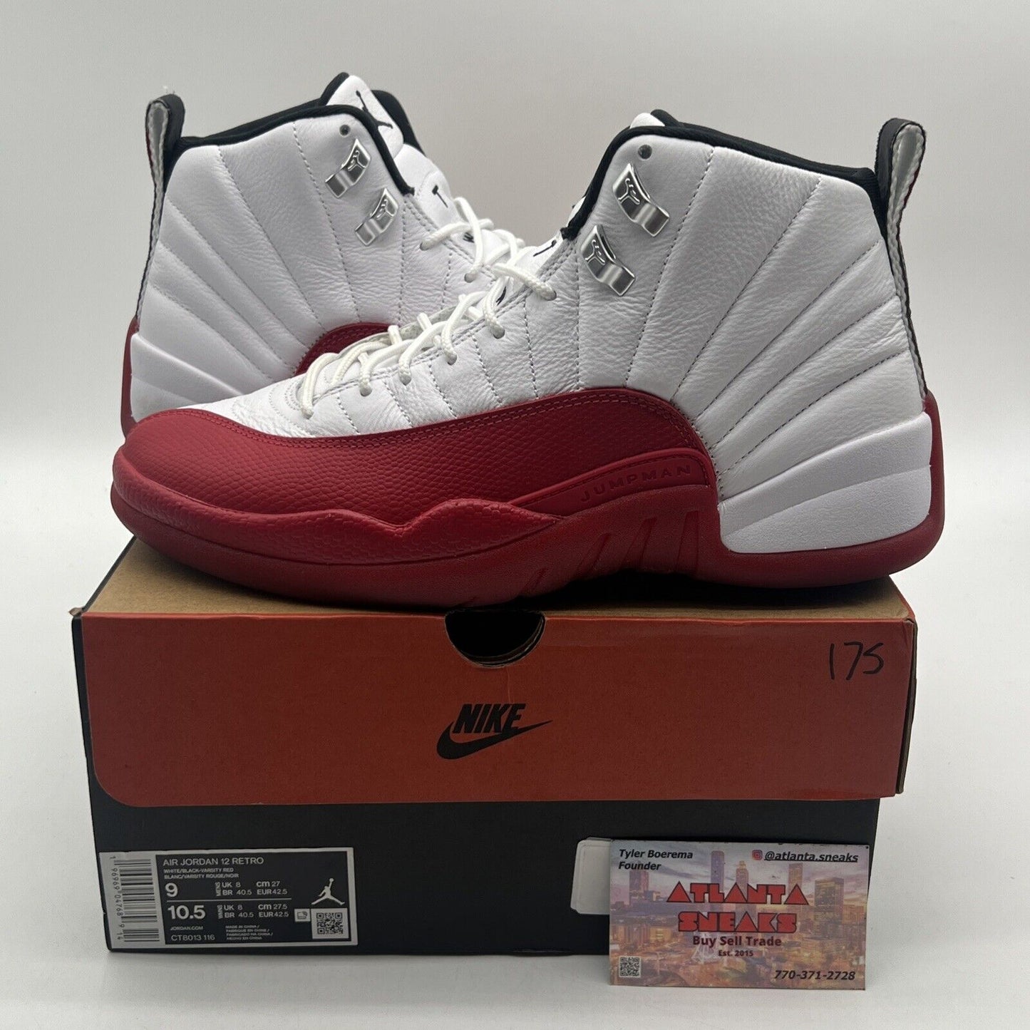 Size 9 - Jordan 12 Retro 2023 Mid Cherry Leather (CT8013-116)