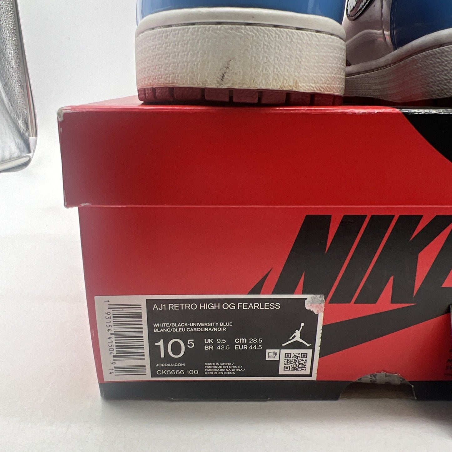 Size 10.5 - Air Jordan 1 Retro OG High Fearless (CK5666-100)