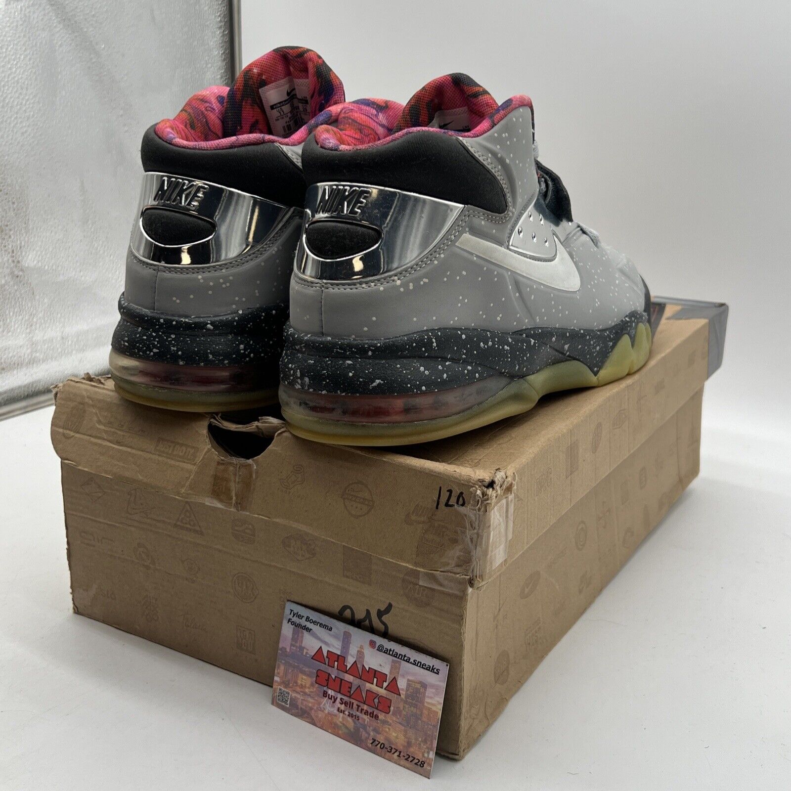 Size 11 - Nike Air Force Max 2013 PRM QS Area 72 Grey (597799-001)