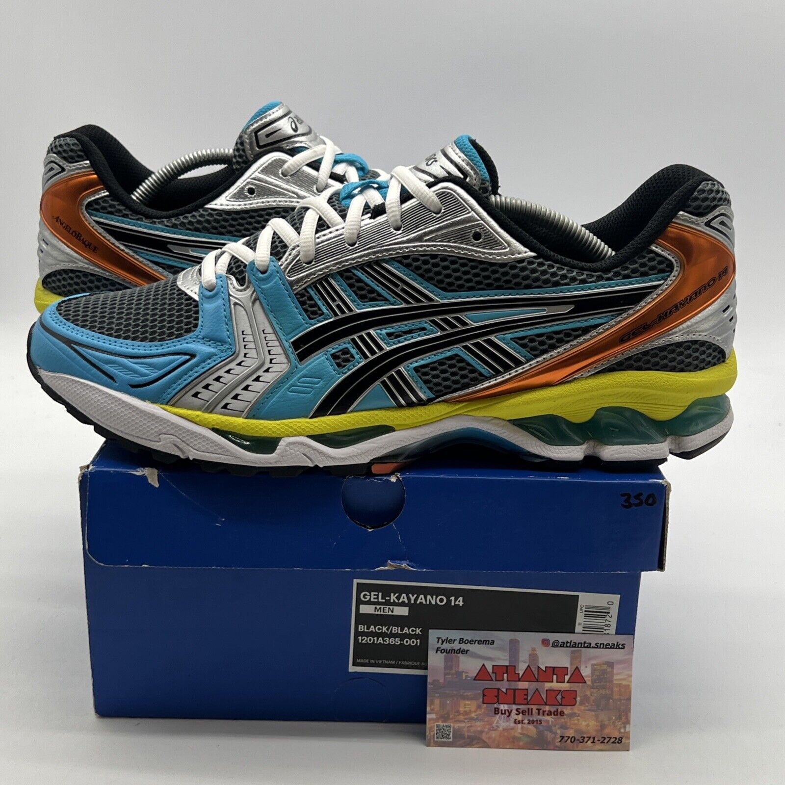 Size 9 - ASICS Angelo Baque x Gel Kayano 14 Rebirth of Cool (1201A365-001)