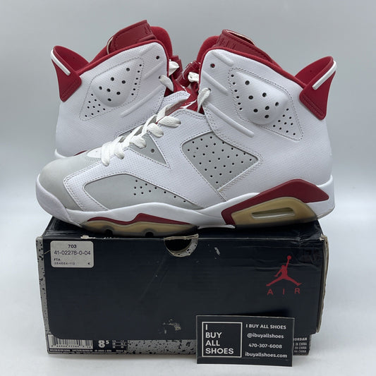 Size 8.5 - Air Jordan 6 Retro Alternate White Grey Suede Leather (384664-113)