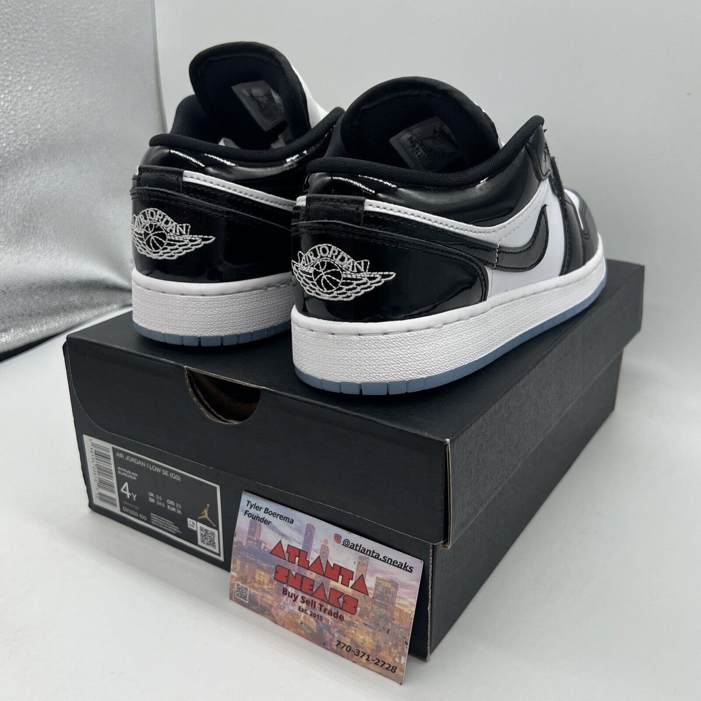 Size 4 - Jordan 1 Low SE Concord Brand New Og All