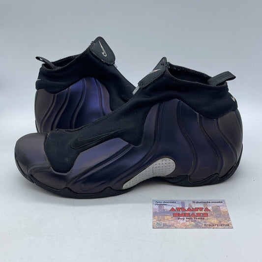 Size 11.5 - Nike Air Flightposite Eggplant Purple Leather Black (624015-051)