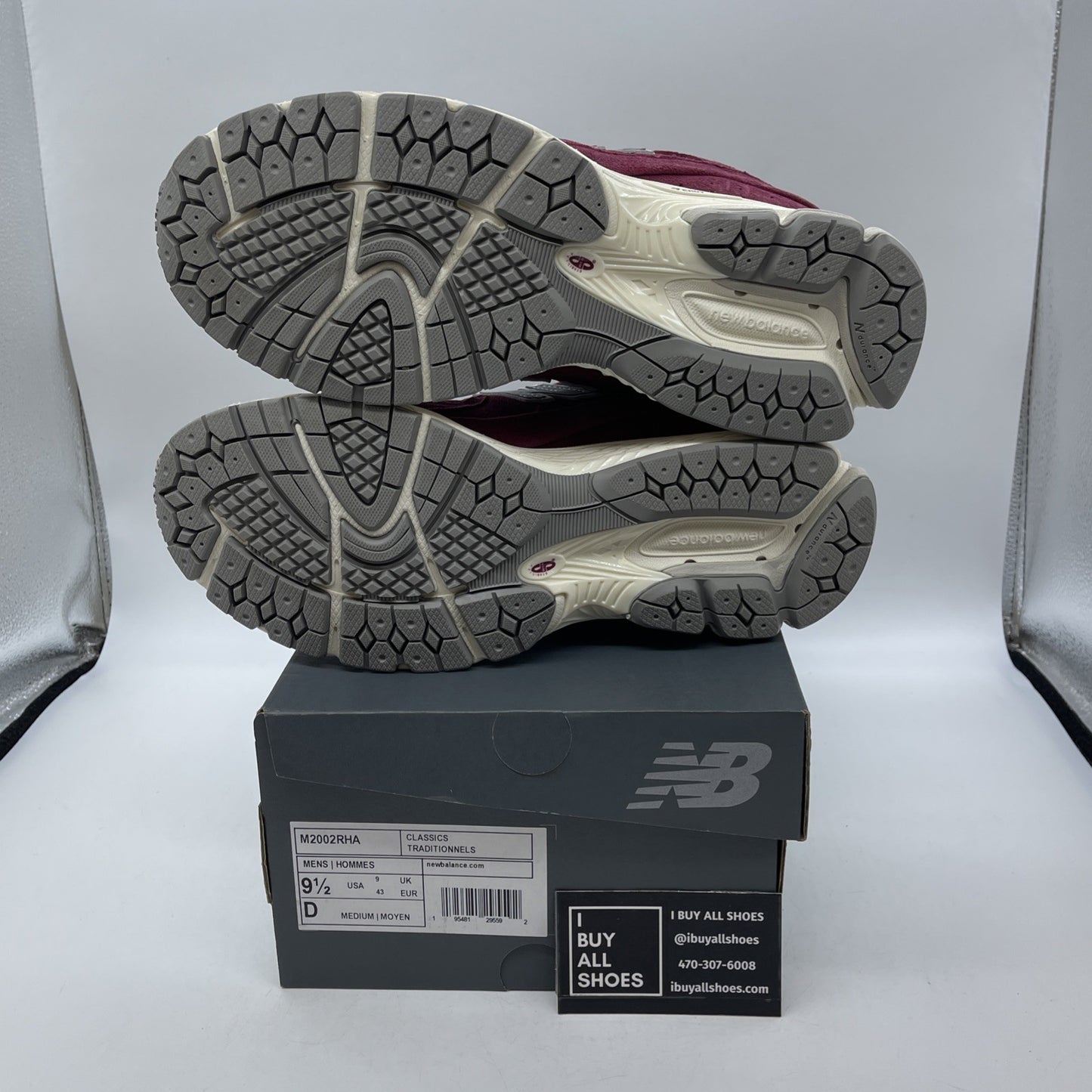 Size 9.5 - New Balance 2002R Suede Pack - Garnet Deep Earth Red (M2002RHA)