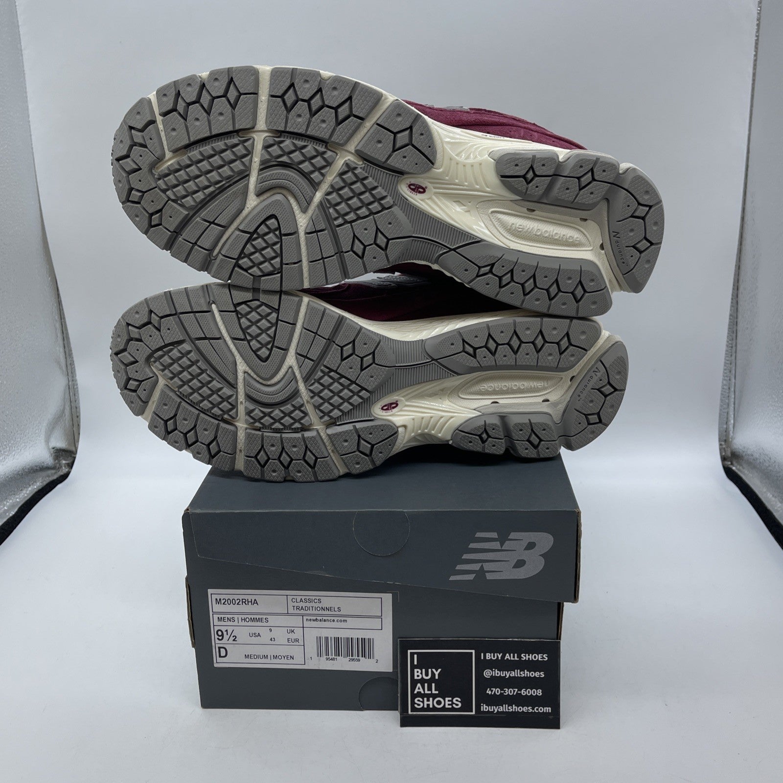Size 9.5 - New Balance 2002R Suede Pack - Garnet Deep Earth Red (M2002RHA)