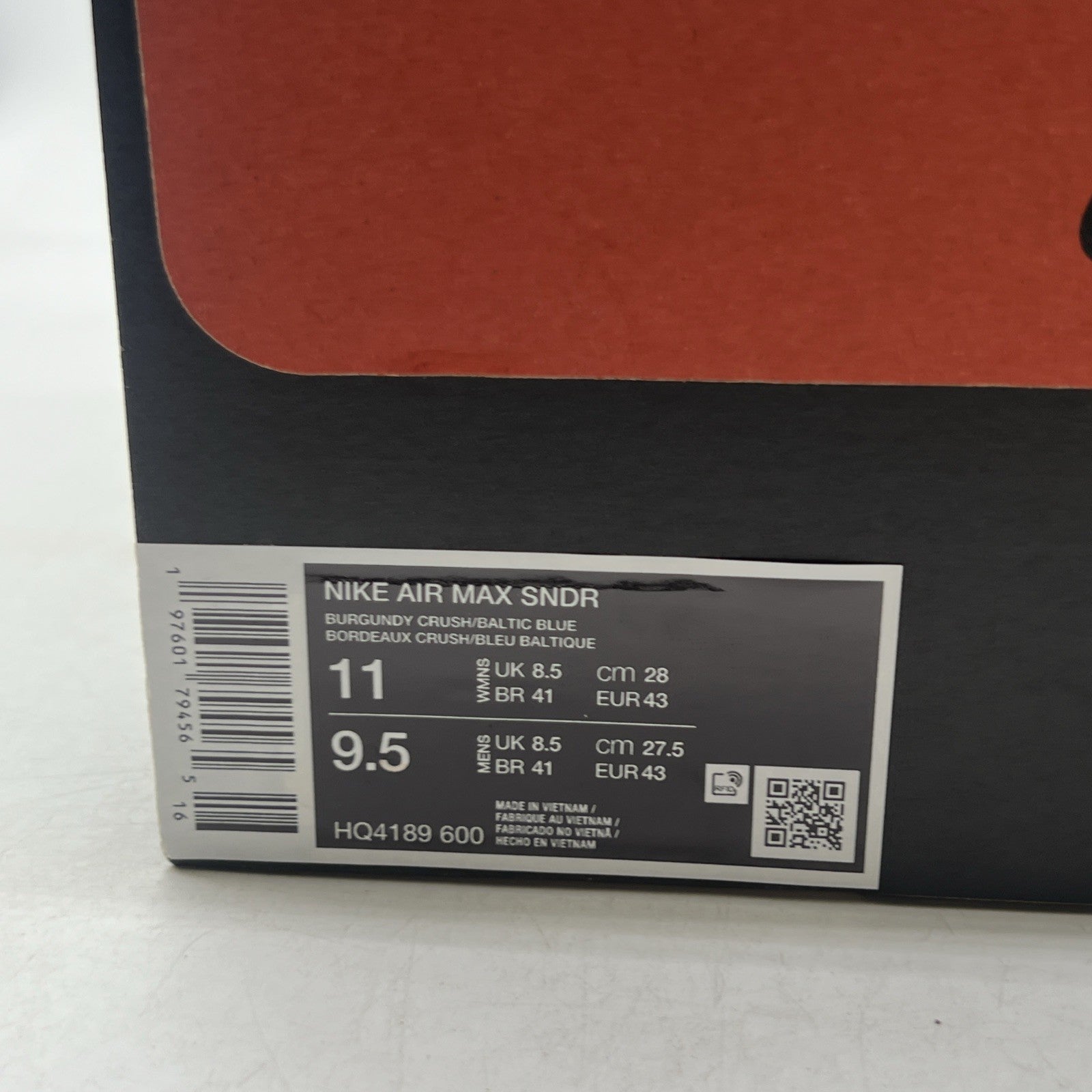Size 11W - Nike Air Max Sunder (HQ4189-600) Burgundy/Blue