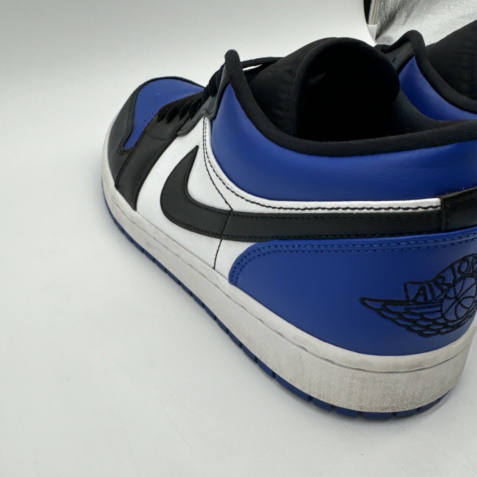 Size 10.5 - Jordan 1 Low Royal Toe 2019 Black White Leather Way Under Market $$$