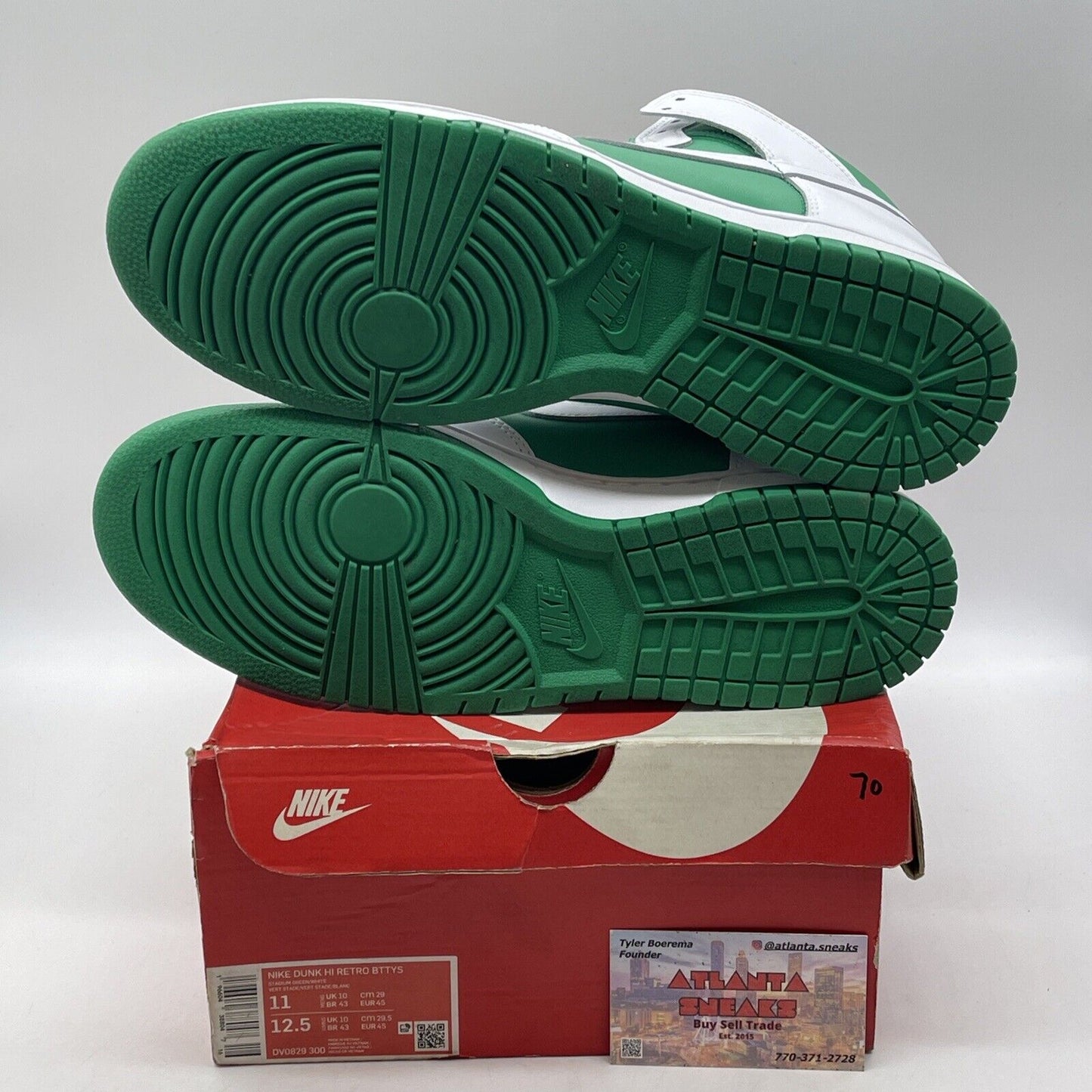 Size 11 - Nike Dunk High White Stadium Green White Leather (DV0829-300)