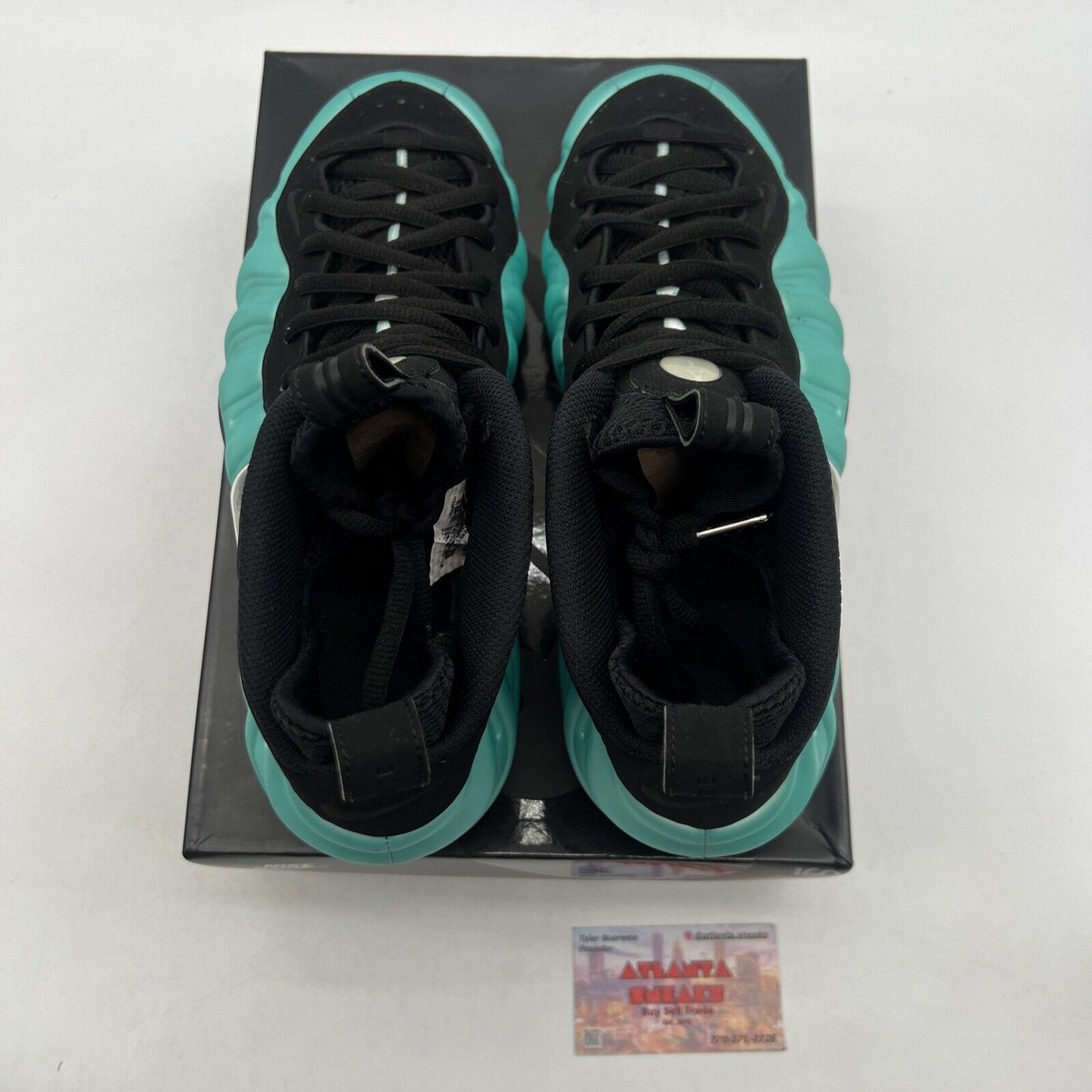 Size 9 - Nike Air Foamposite Pro Island Green Black Aqua (624041-303)