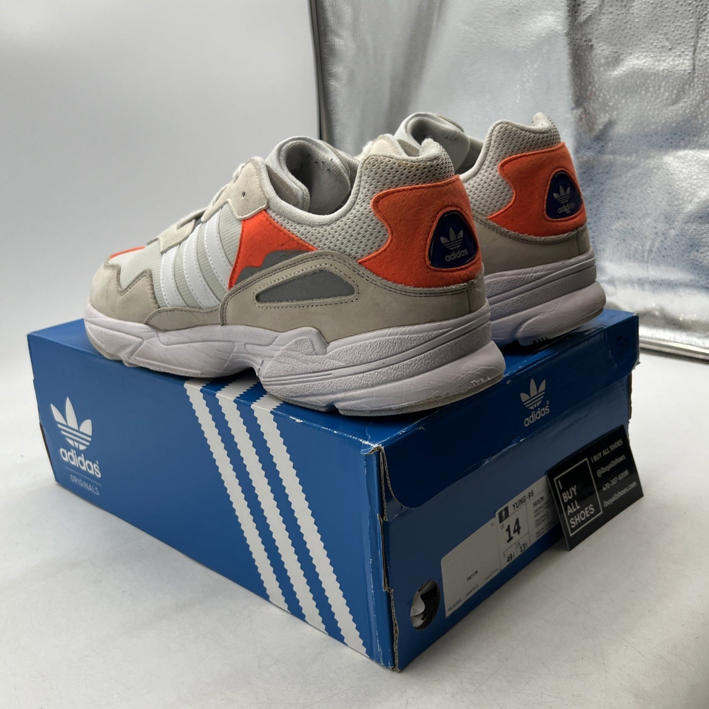 Size 14 - adidas Yung-96 Orange (F97179)