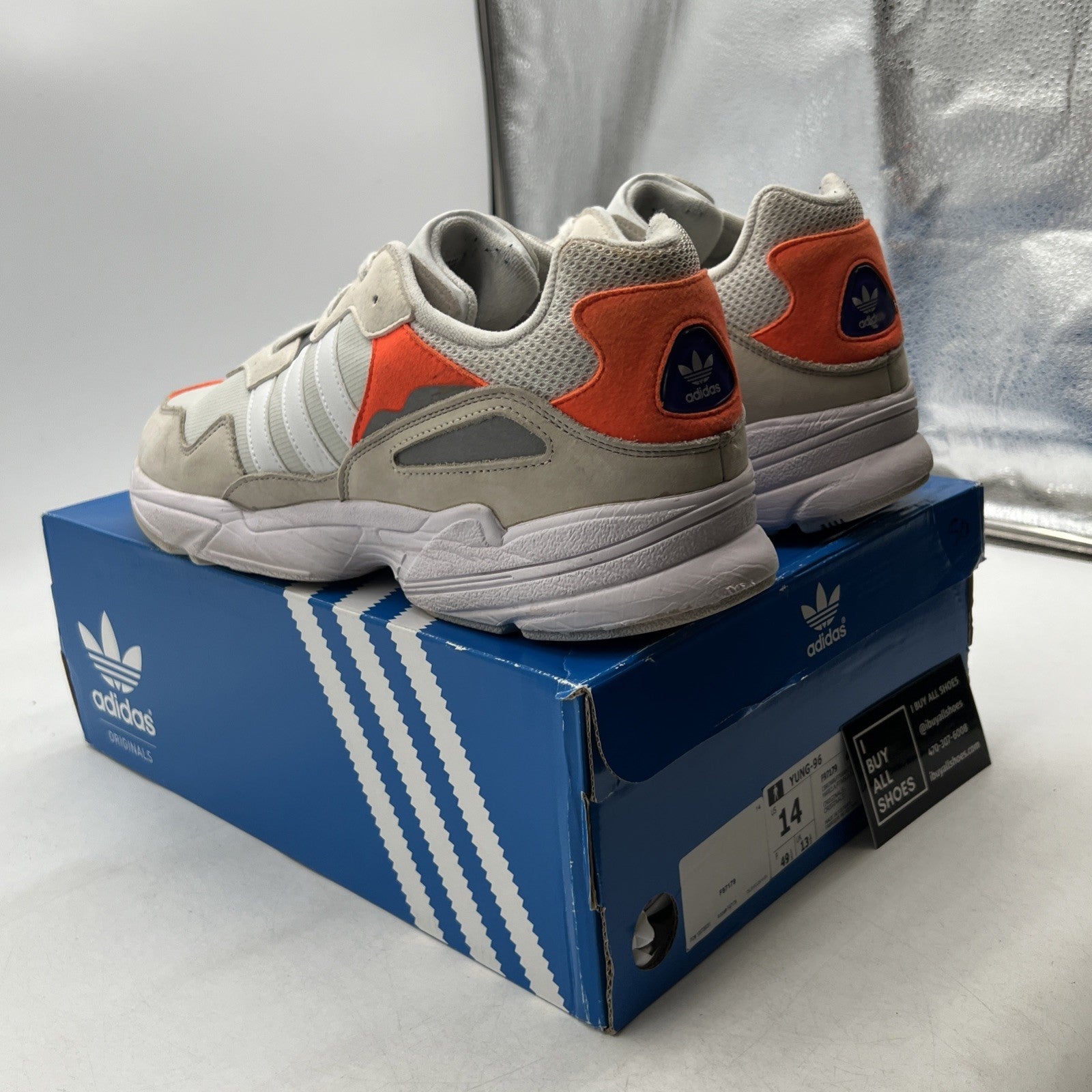 Size 14 - adidas Yung-96 Orange (F97179)