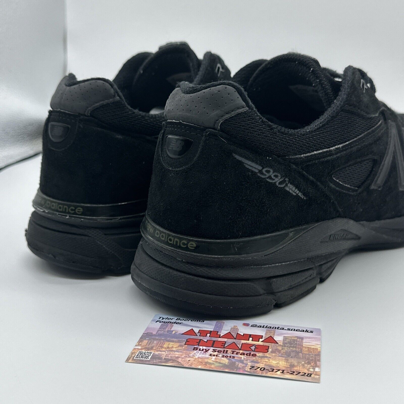 Size 12.5 - New Balance 990 Black - M990BB4