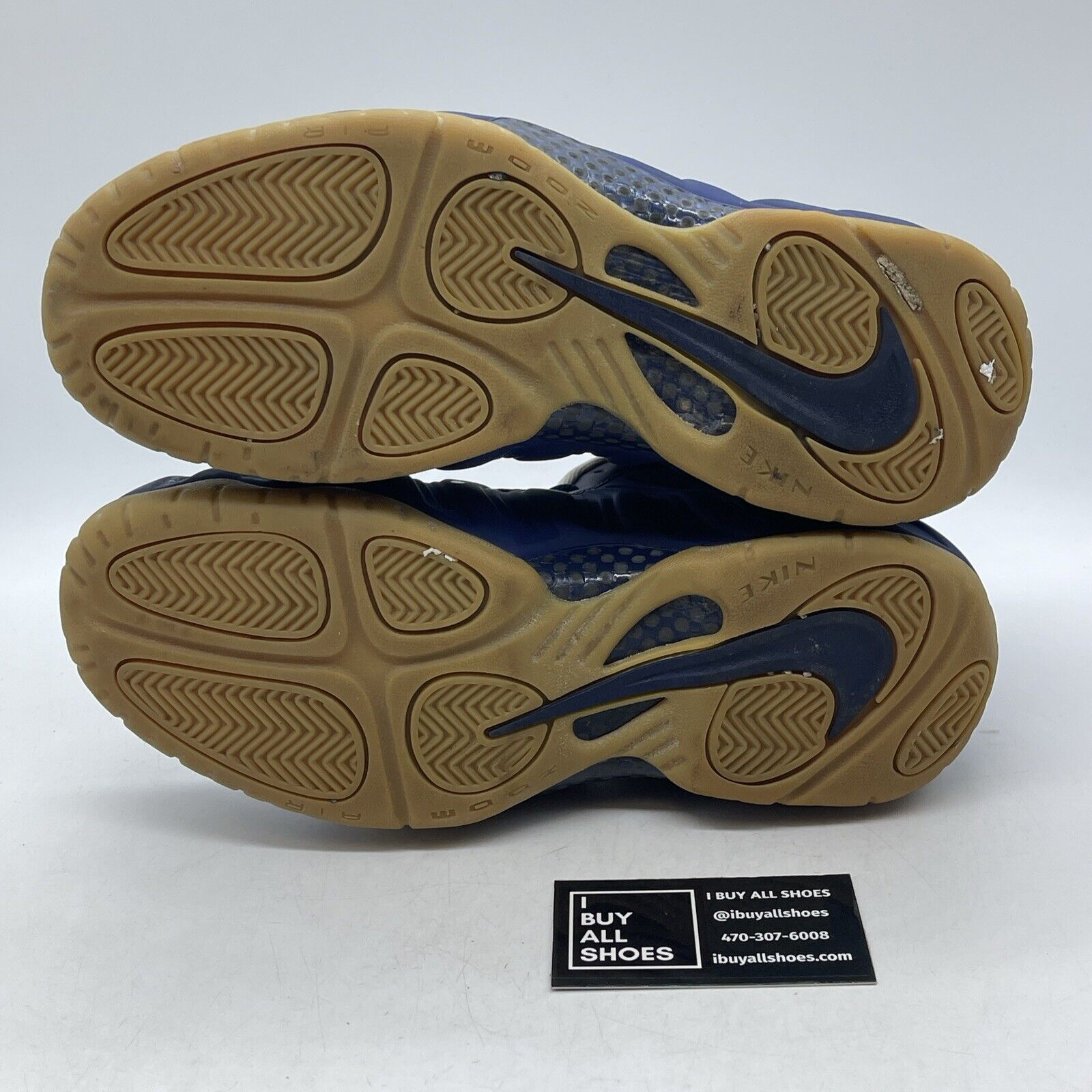 Size 9.5 - Nike Air Foamposite Pro USA Blue Red White Suede Leather (CJ0325-400)