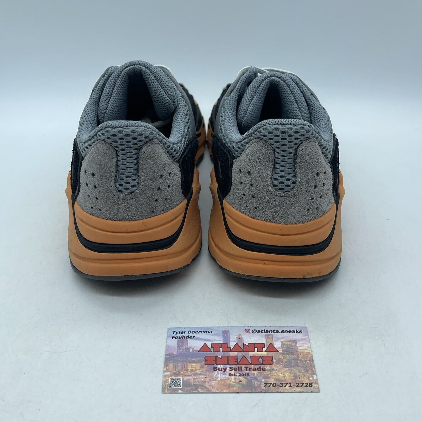 Size 9 - adidas Yeezy Boost 700 Wash Orange Black Grey Suede Leather (GW0296)