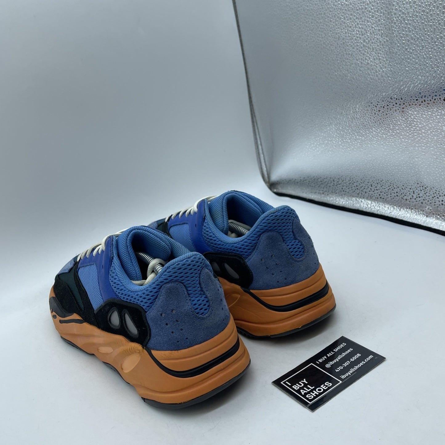 Size 12 - adidas Yeezy Boost 700 Bright Blue Black Green Suede (GZ0541)