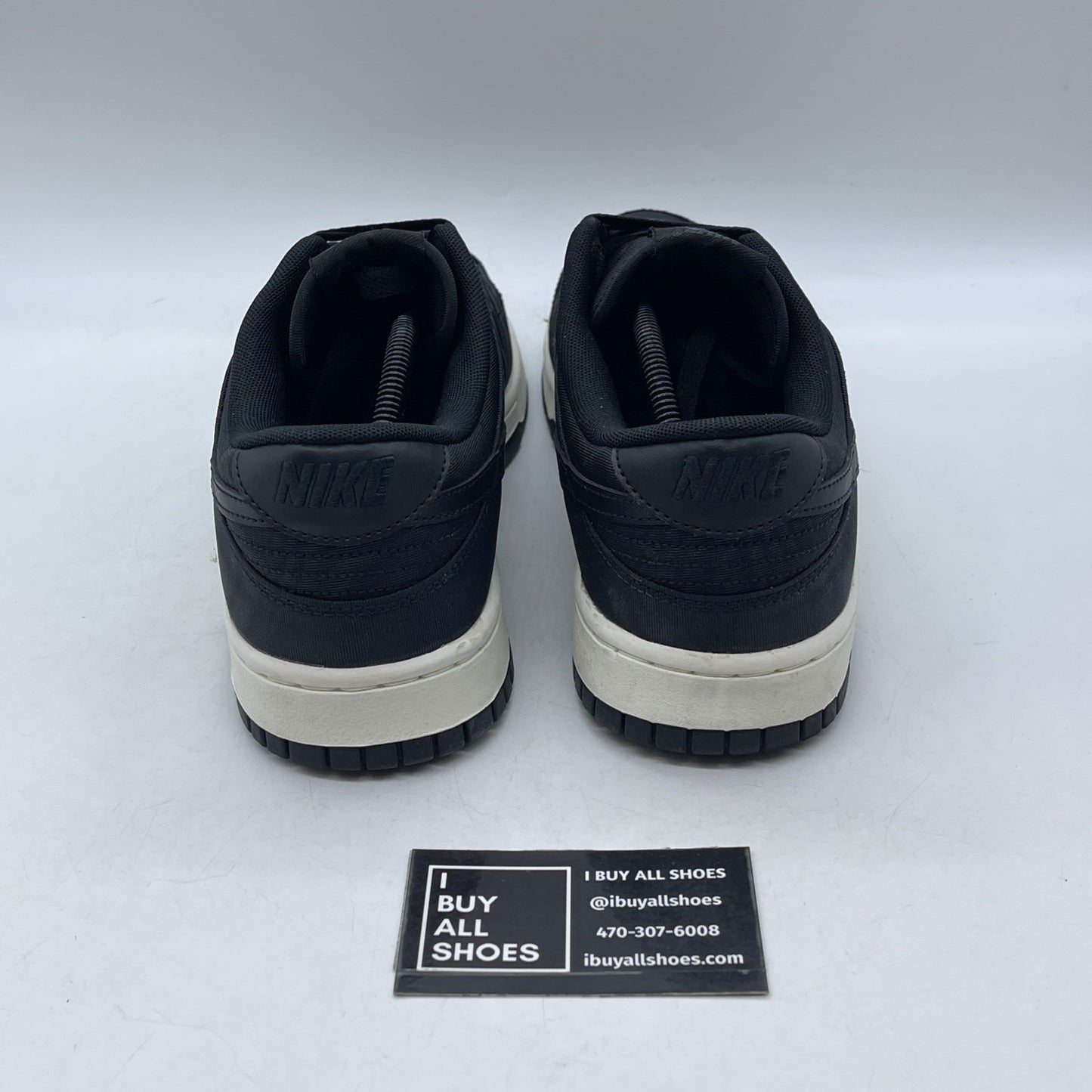 Size 12 - Nike Dunk Low Black Canvas (DV7211-001)