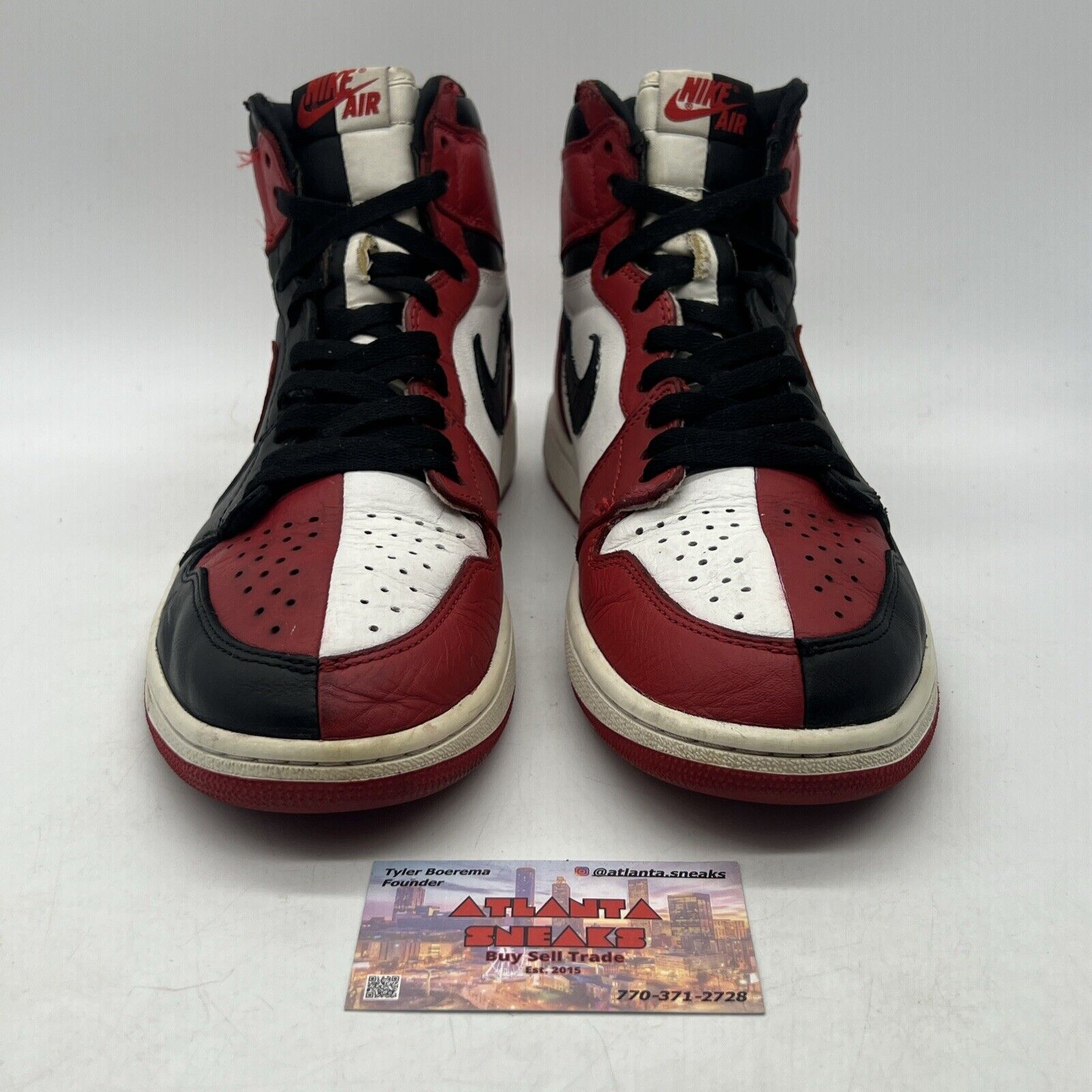 Size 11 - Air Jordan 1 Retro OG NRG High Homage to Home Black White  861428-061