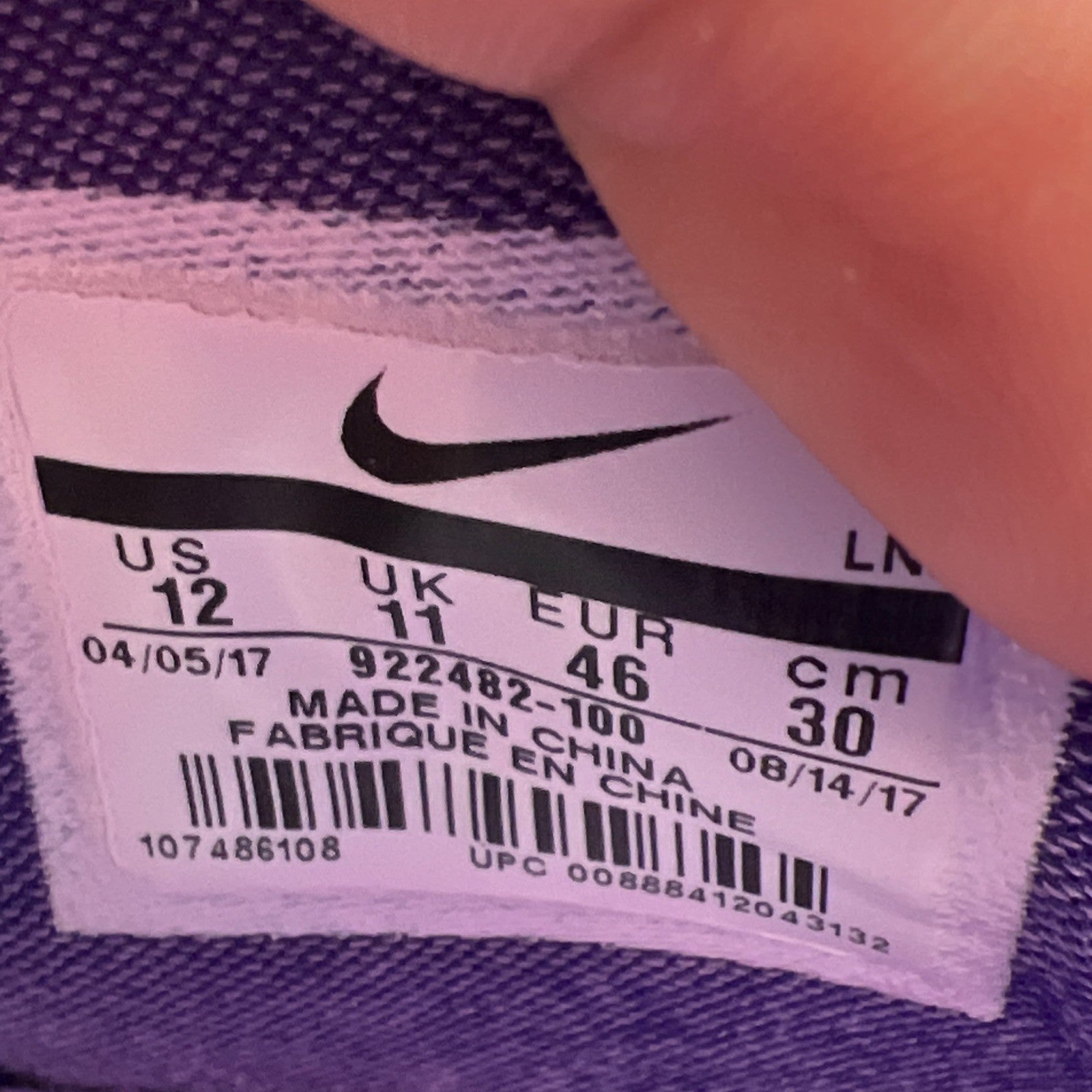 Size 12 - Nike Kobe AD Mid Baseline (922482-100)