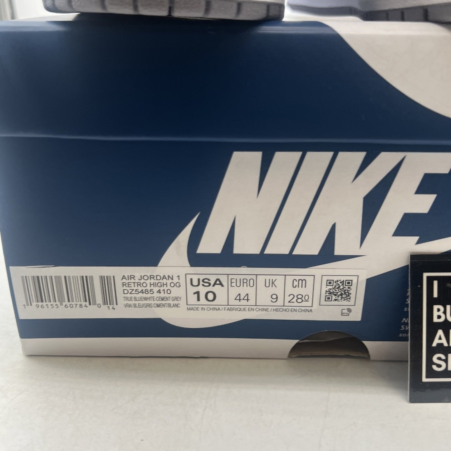 Size 10 - Air Jordan 1 Retro OG High True Blue (DZ5485-410)