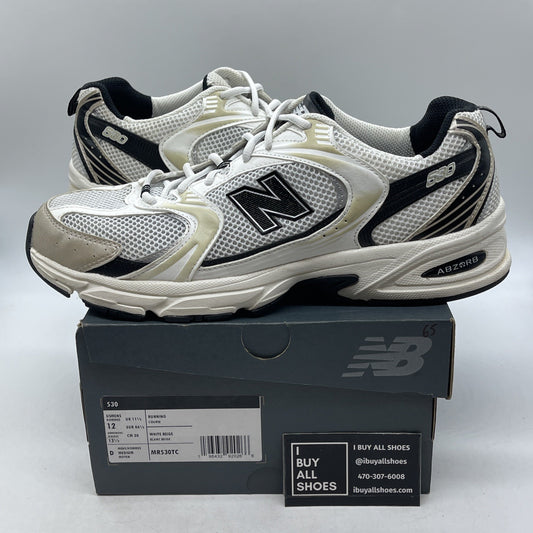 Size 12 - New Balance 530 White Light Gold (MR530TC)