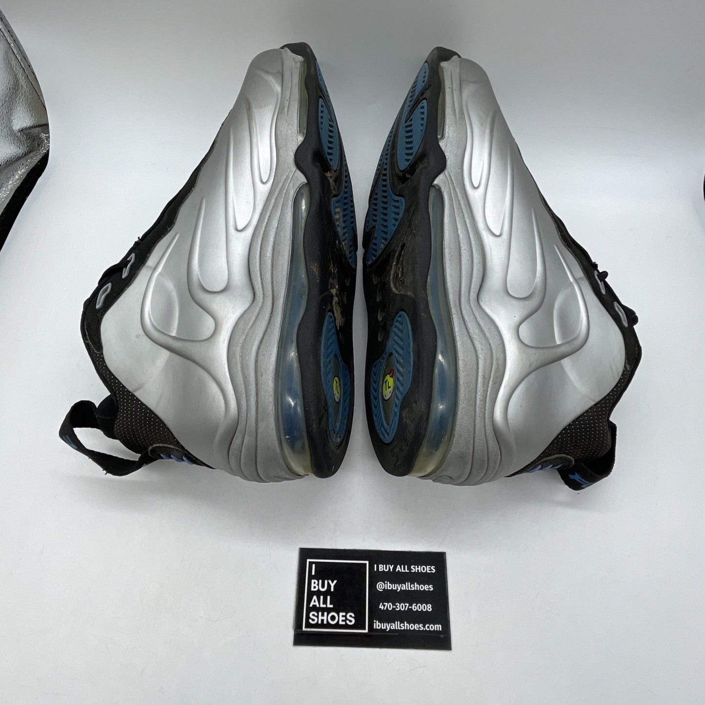 Size 13 - Nike Total Air Foamposite Max 2011 Metallic Silver (472498-040)