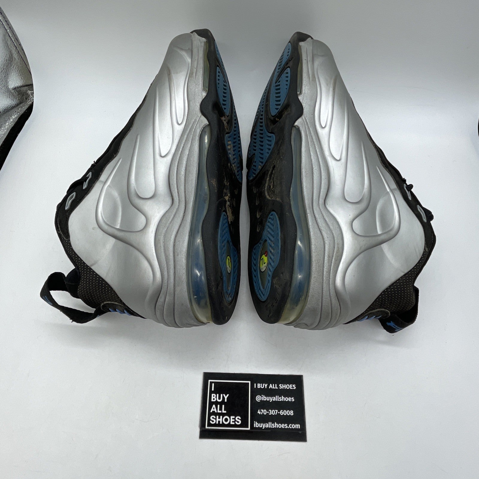 Size 13 - Nike Total Air Foamposite Max 2011 Metallic Silver (472498-040)
