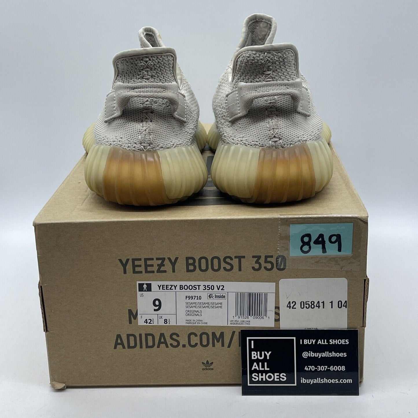 Size 9 - adidas Yeezy Boost 350 V2 Low Sesame Brown Tan Suede (F99710)