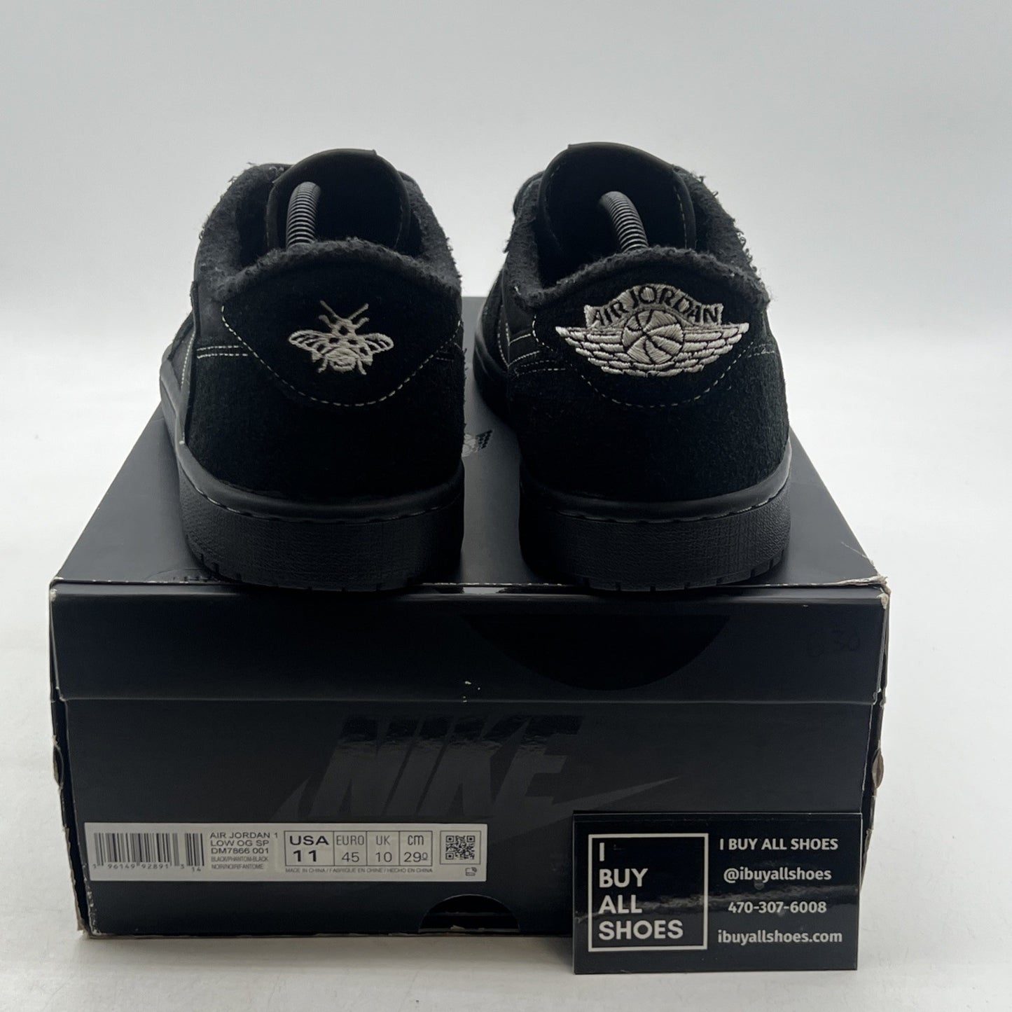 Size 11 - Air Jordan 1 Retro Low OG SP x Travis Scott Black Phantom (DM7866-001)