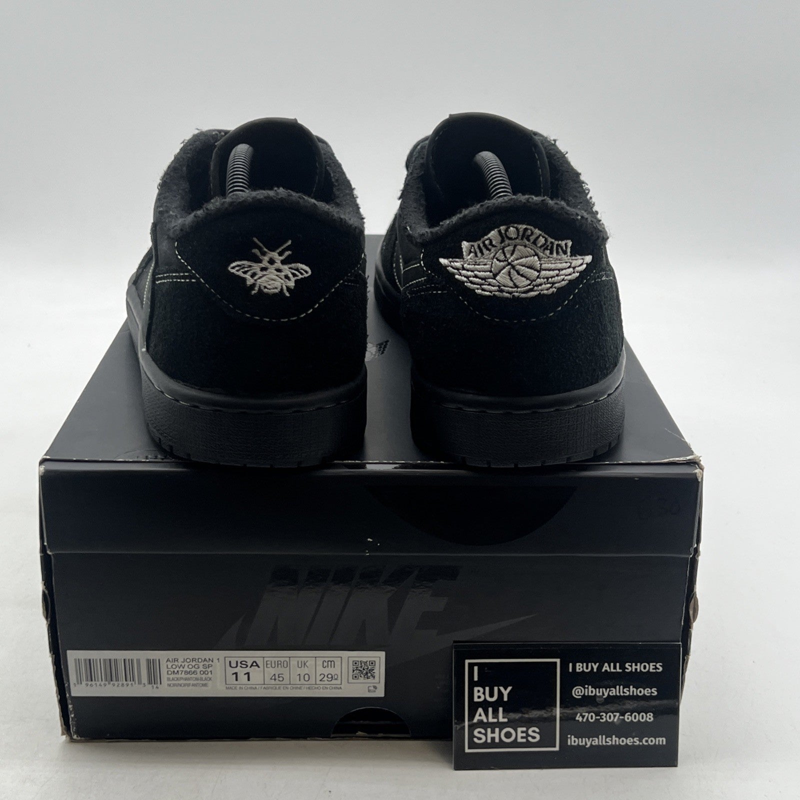 Size 11 - Air Jordan 1 Retro Low OG SP x Travis Scott Black Phantom (DM7866-001)
