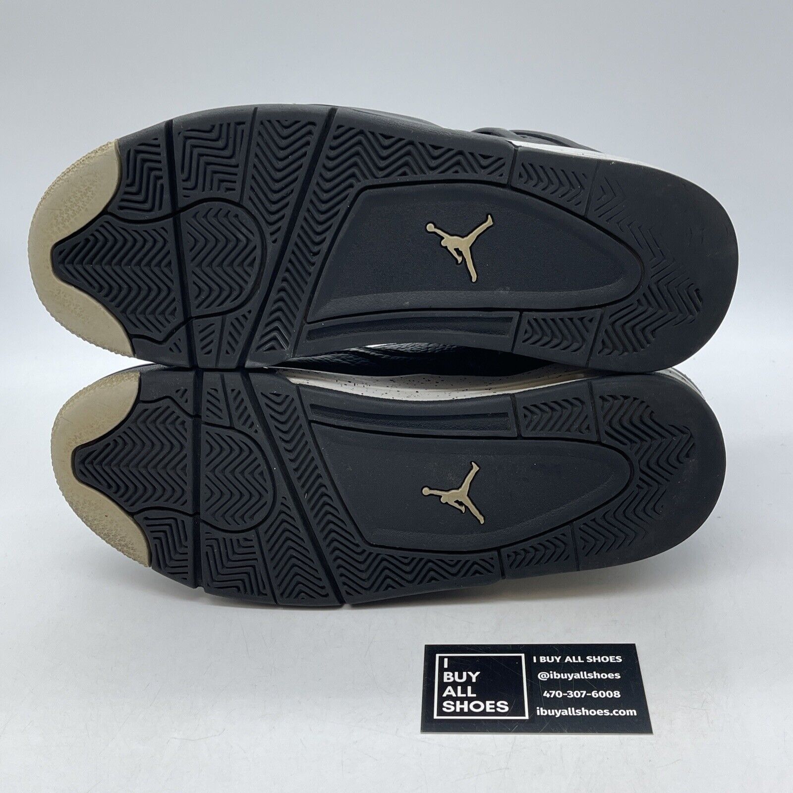 Size 10 - Jordan 4 Retro LS oreo Black Grey Leather (314254-003)