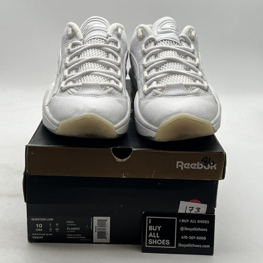 Size 10 - Reebok Question Low White (V53547)