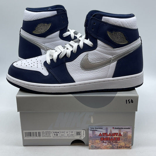 Size 10 - Jordan 1 Retro High CO.JP Midnight Navy White Suede (DC1788-100)