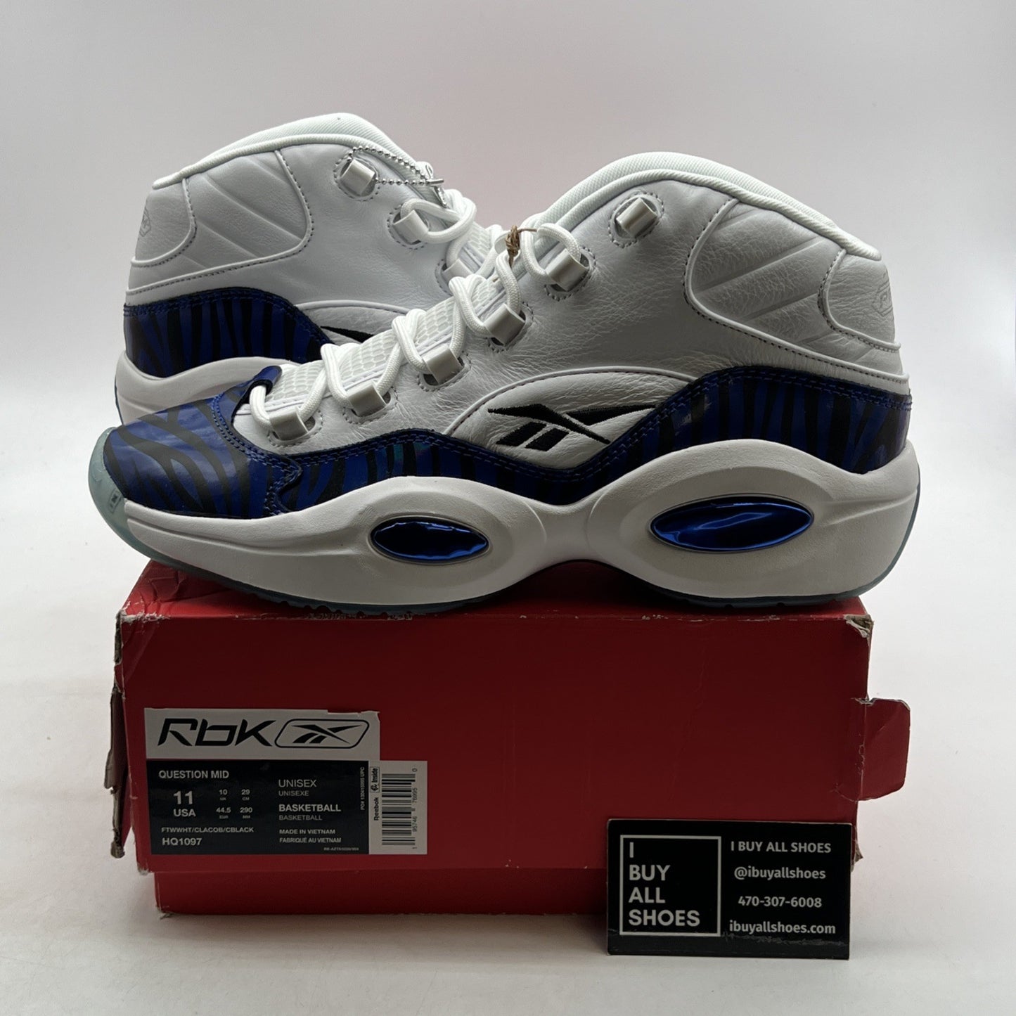 Size 11 - Reebok Panini x Question Mid Tiger Prizm (HQ1097)