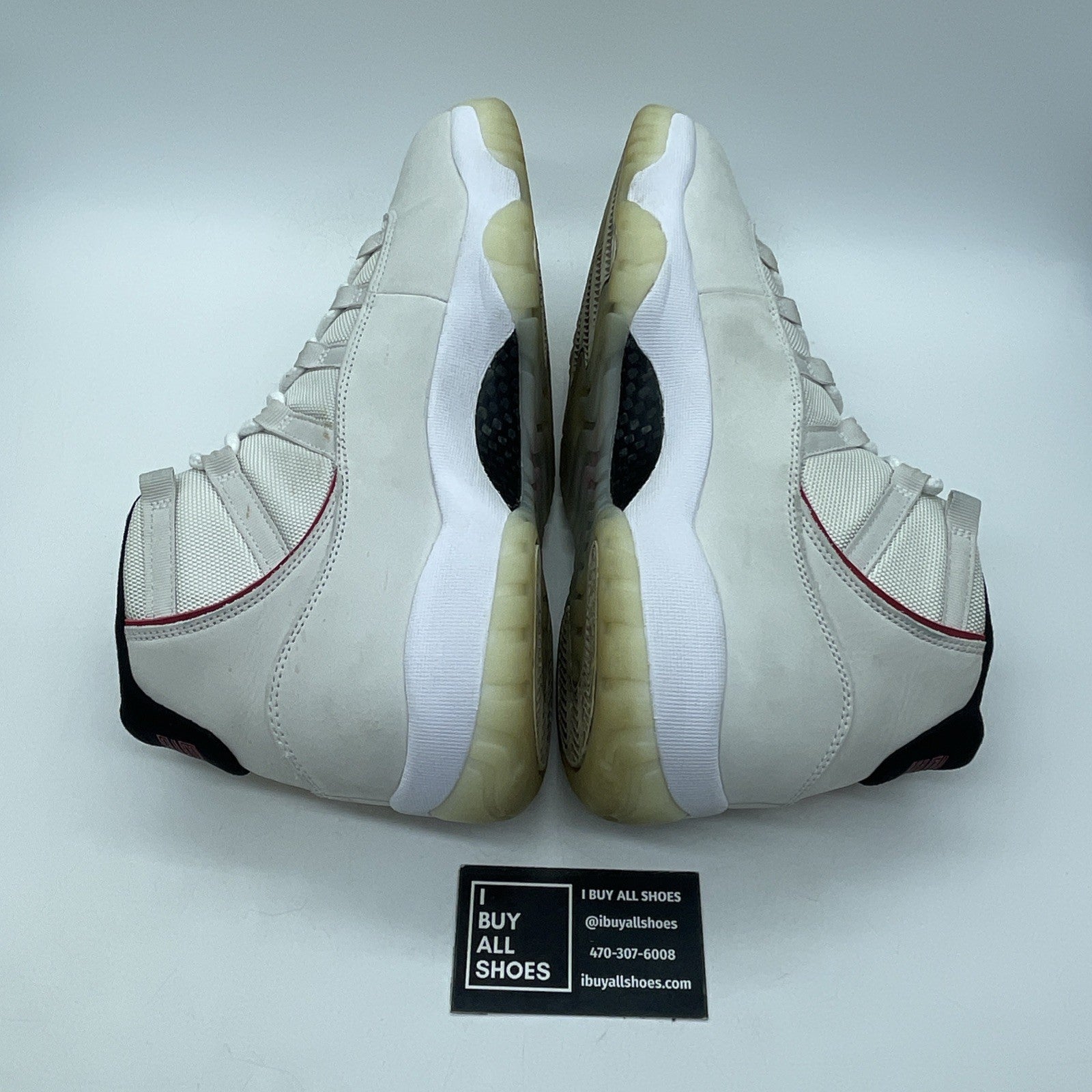 Size 11 - Air Jordan 11 Retro Platinum Tint Red Suede (378037-016)