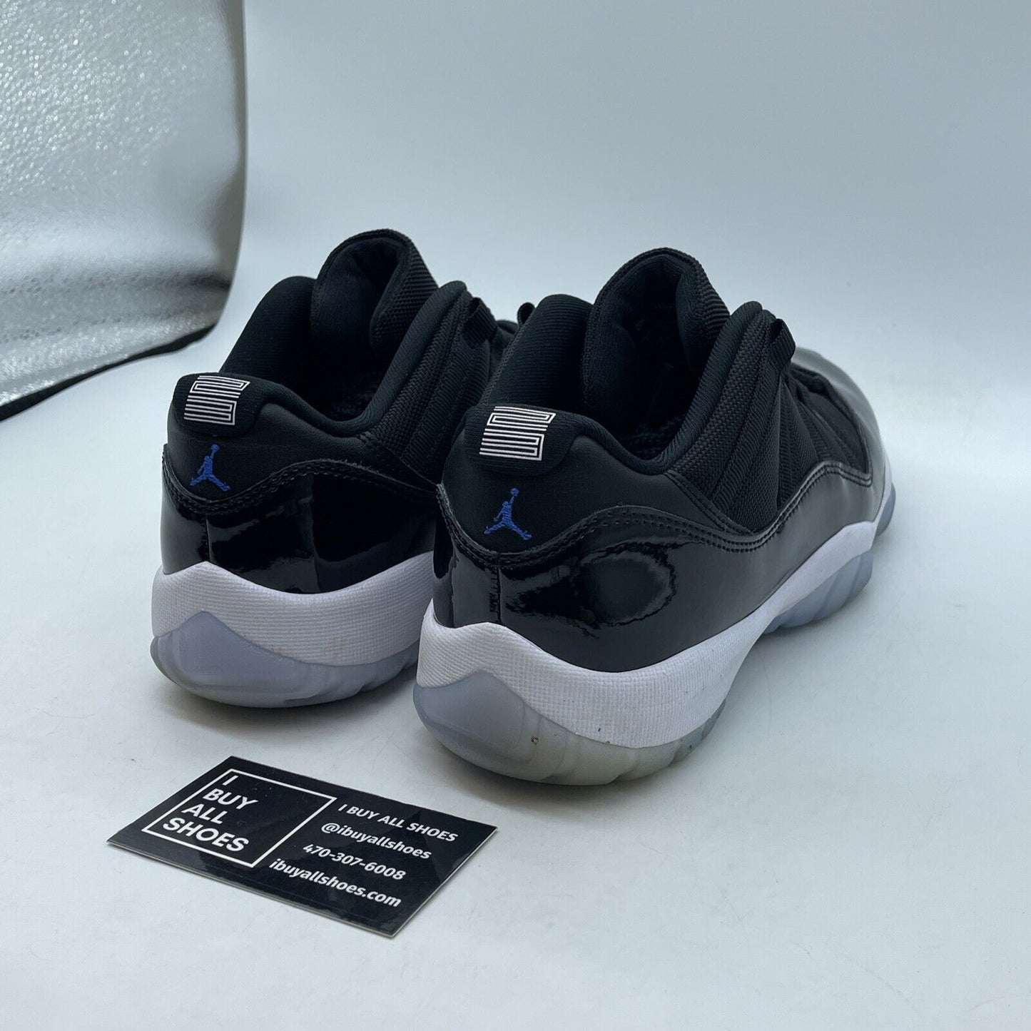 Size 8 - Air Jordan 11 Retro Low Space Jam Black Blue Suede Leather (FV5104-004)