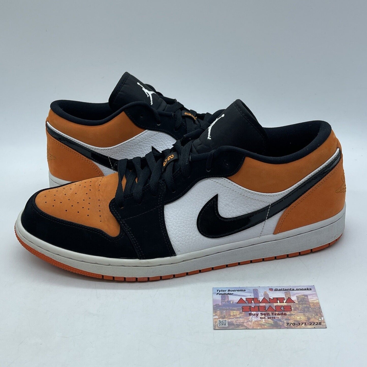 Size 14 - Air Jordan 1 Low Shattered Backboard Or Angie Black Suede (553558-128)