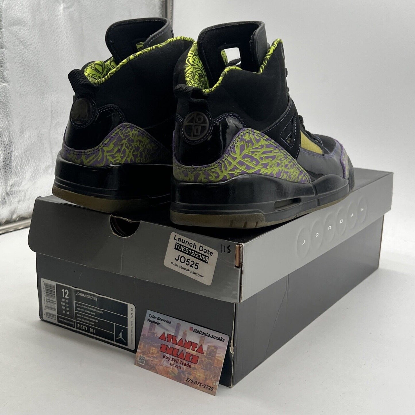 Size 12 - Jordan SpizIke Citron (315371-031)