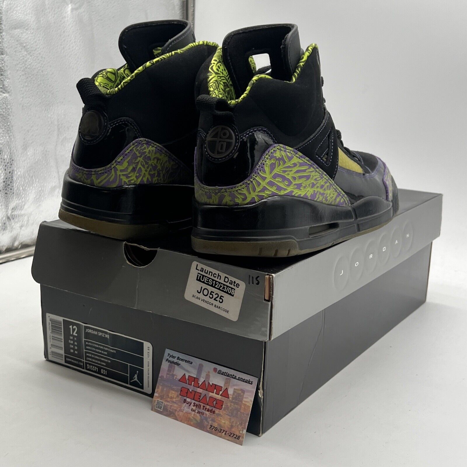 Size 12 - Jordan SpizIke Citron (315371-031)