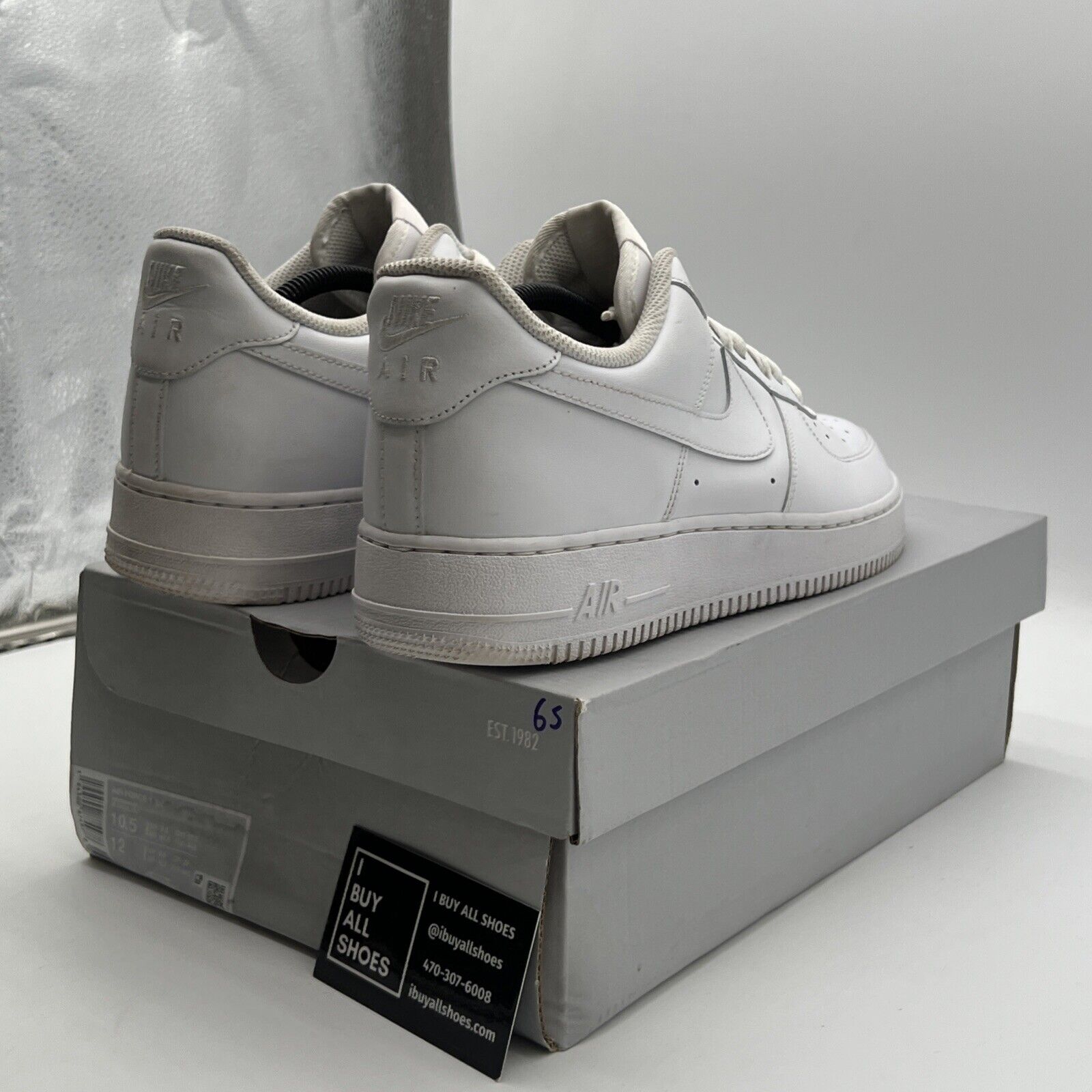 Size 10.5 - Nike Air Force 1 '07 Low Triple White (CW2288-111)