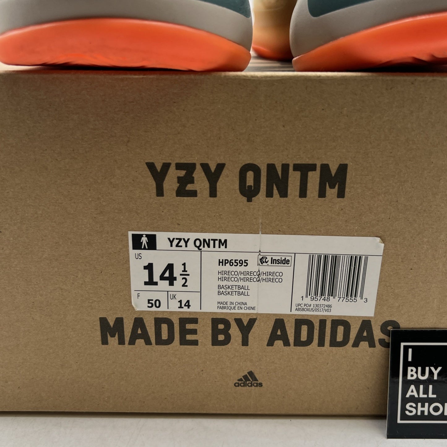 Size 14.5 - adidas Yeezy Quantum Hi-Res Coral (HP6595)