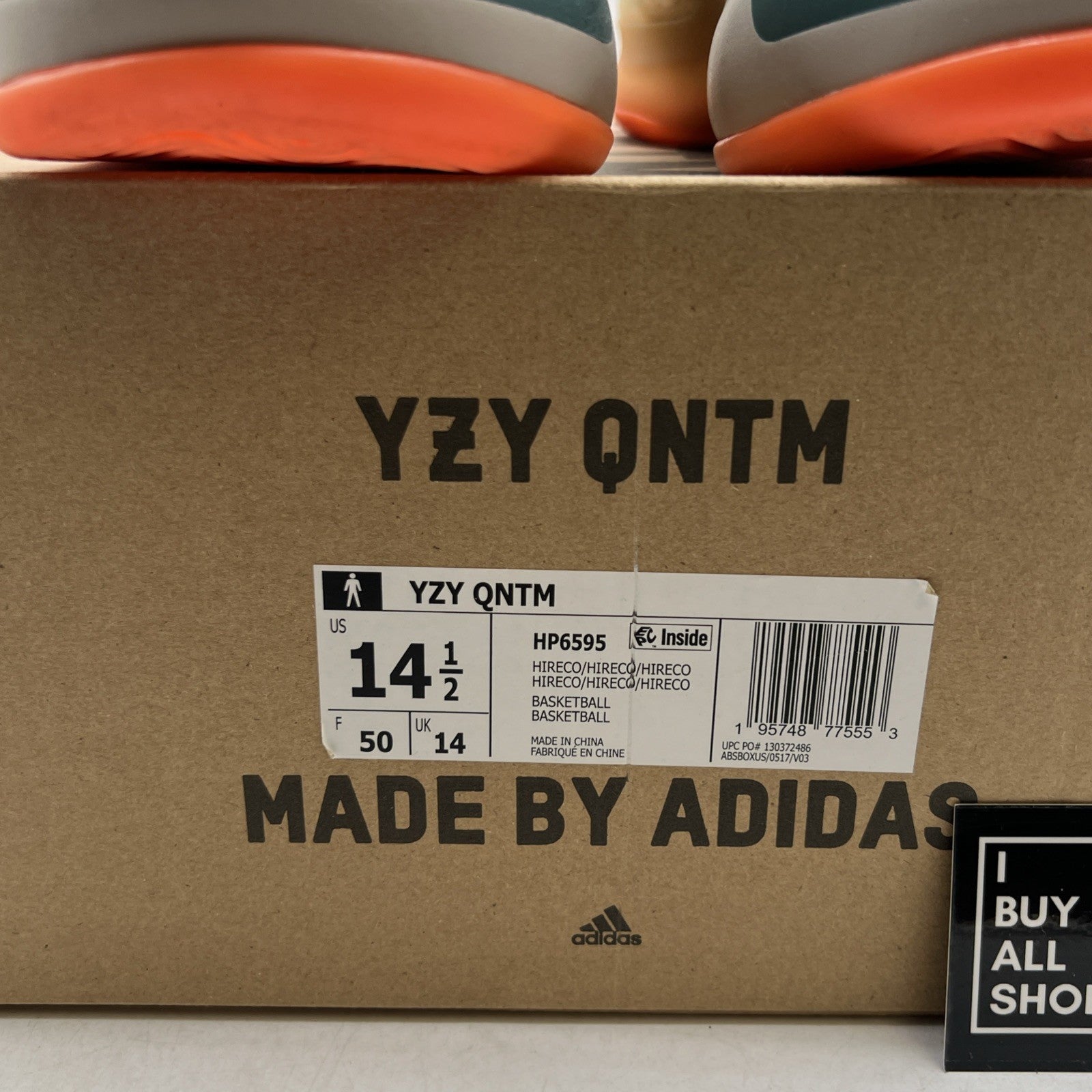 Size 14.5 - adidas Yeezy Quantum Hi-Res Coral (HP6595)