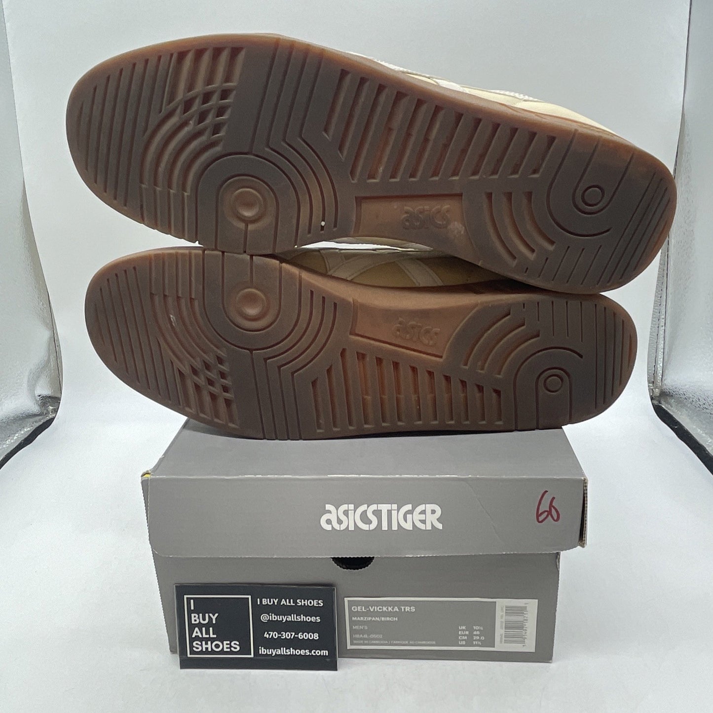 Size 11.5 - Asics Gel-Vickka Pro Skate Brown White (H8A4L)